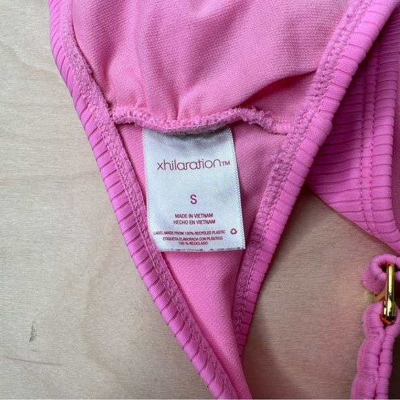 Size Small Xhilaration Ribbed Halter Bralette Bikini Top - Picture 4 of 5